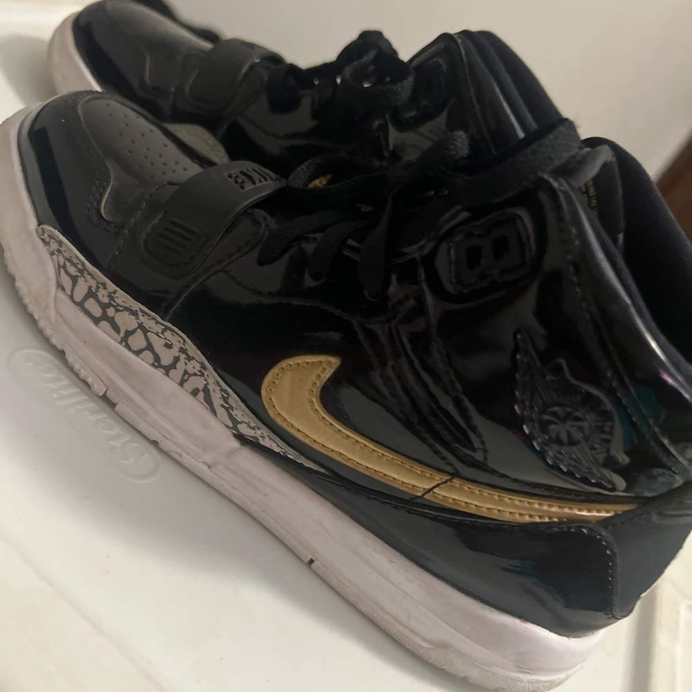 Boys Black & Gold Jordans